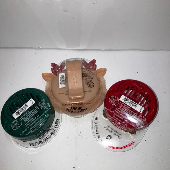 Bath & Body Works Christmas Scentportable Holders Set of Three NEW - Picture 2 of 2